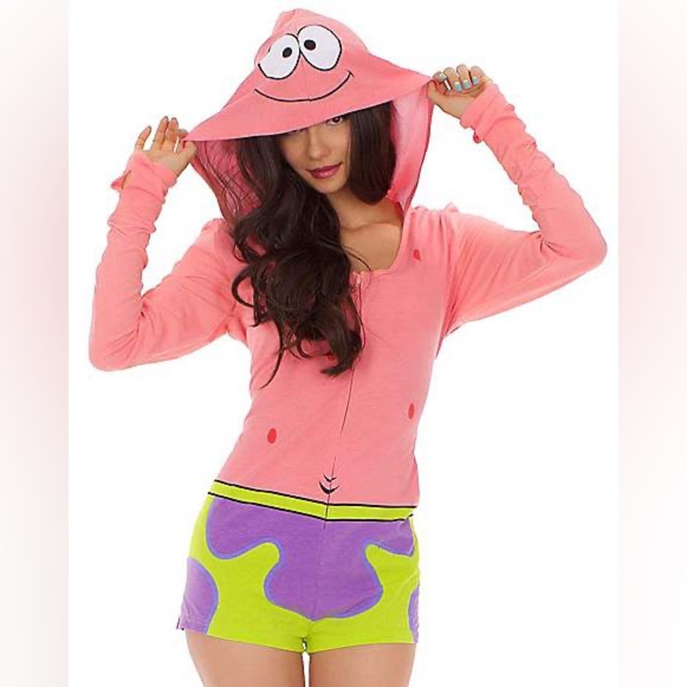 Women’s SpongeBob SquarePants Patrick star romper costume size M